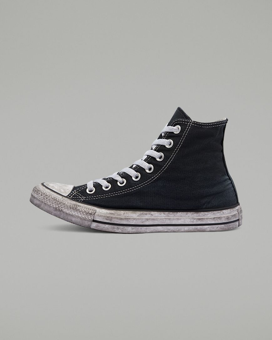 Tenisi Inalti Dama Converse Chuck Taylor All Star Panza Smoke Negrii Albi | RO J13UOD350